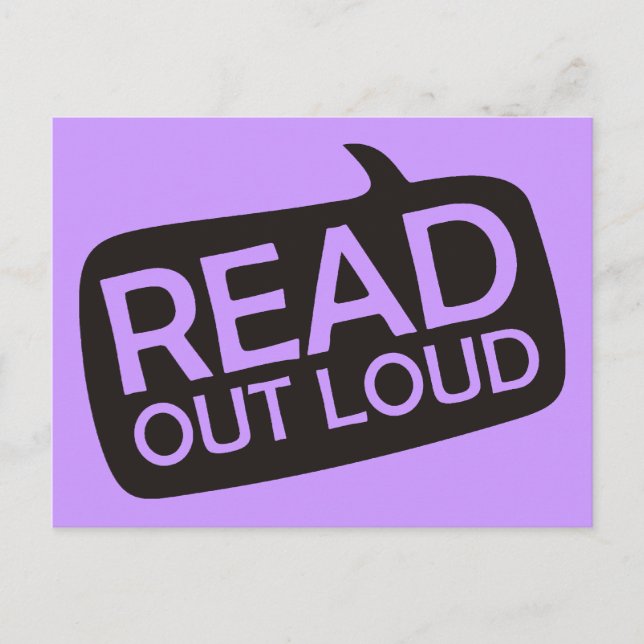 Read Out Loud Postcard (Front)
