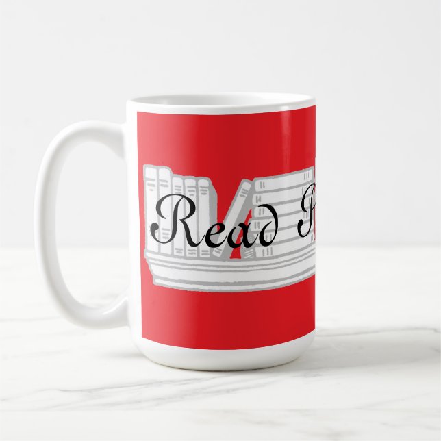 Read  People Read Red Coffee Mug (Left)