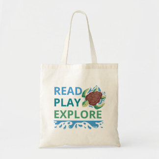 Read • Play • Explore Library Tote Bag for Kids |