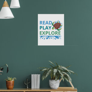 Read • Play • Explore Ocean Adventures Poster 