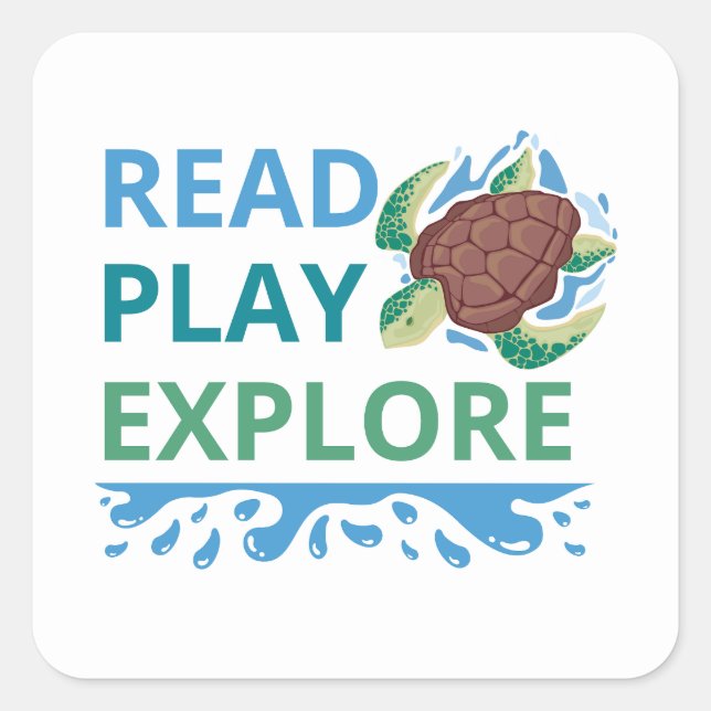 Read Play Explore Reading Sticker for Kids | Book  (Front)