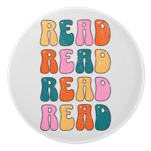 Read Read Read Read Ceramic Knob