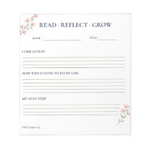 Read Reflect Grow Floral Reading Reflection