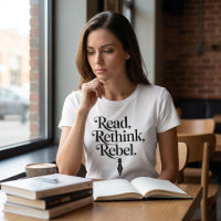 Read Rethink Rebel Typography Print