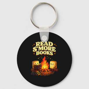 Read s'more books campfire reading funny book key ring