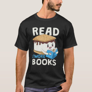 Read S'more Books Camping Bookworm Boy Cute Librar T-Shirt