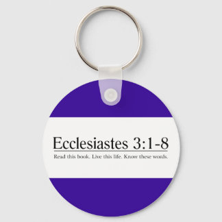 Read the Bible Ecclesiastes 3:1-8 Key Ring