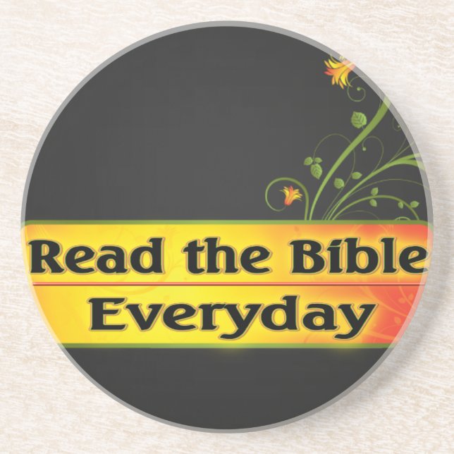 READ THE BIBLE EVERYDAY COASTER (Front)