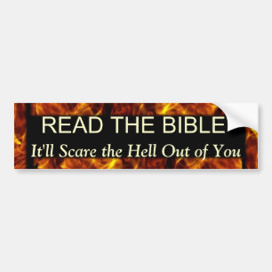 Read the Bible Funny Religious Humour Bumper Sticker
