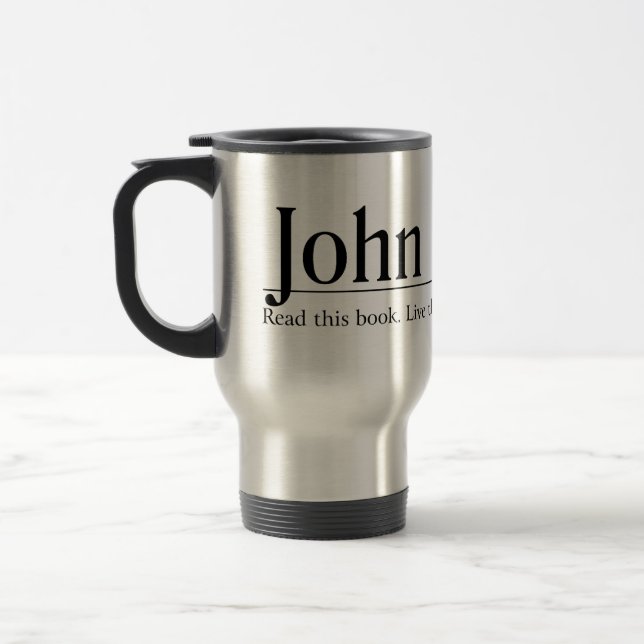 Read the Bible John 16:33 Travel Mug (Left)