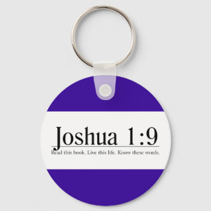 Read the Bible Joshua 1:9 Key Ring