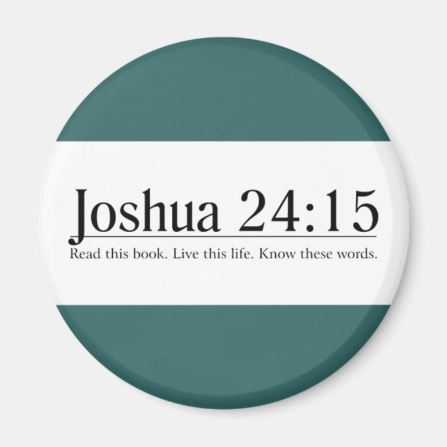 Read the Bible Joshua 24:15 Magnet (Front)