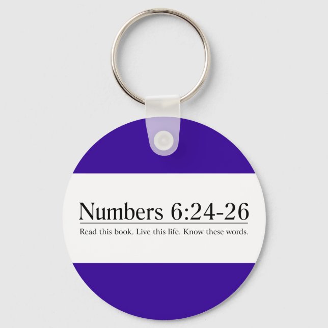 Read the Bible Numbers 6:24-26 Key Ring (Front)