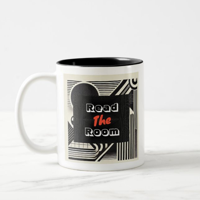 Read the room Two-Tone coffee mug (Left)