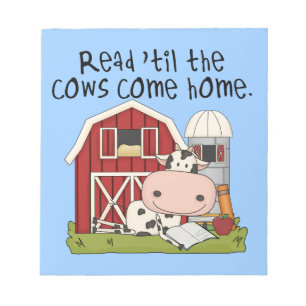 Read 'til The Cows Come Home Notepad
