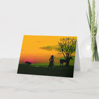 "Read to Work"~Border Collie Notecard