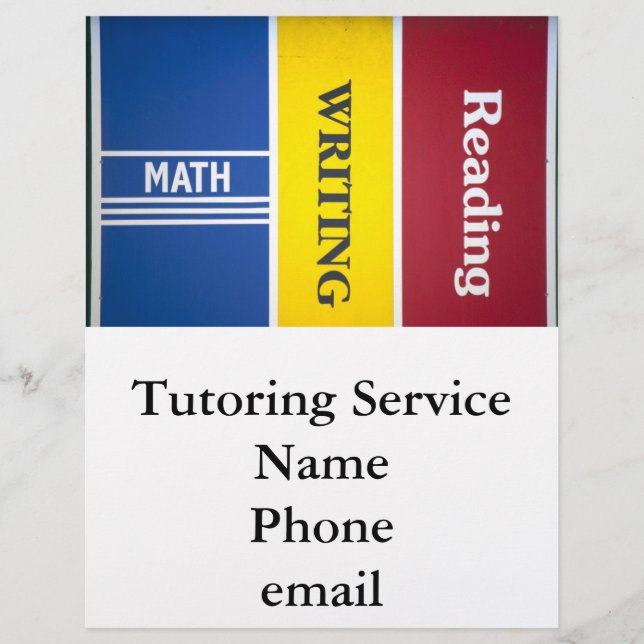 Read write math flyer customisable (Front)