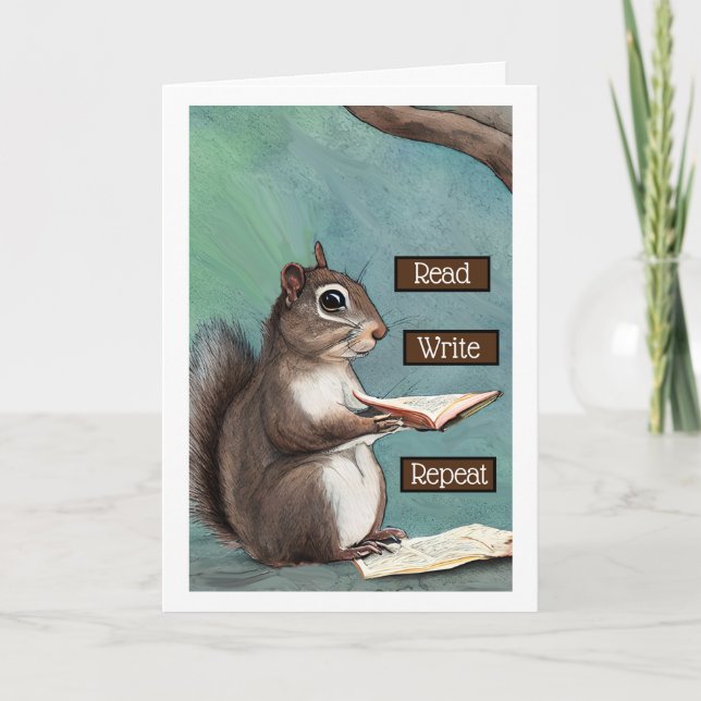 Read, Write, Repeat, Miss You My Friend Card (Front)