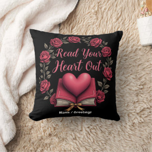 Read Your Heart Out A Haven for Book Lovers Cushion