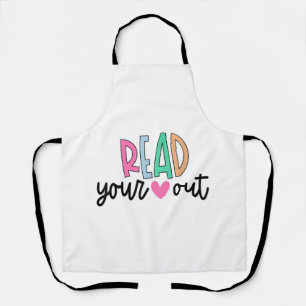 Read Your Heart Out Cute for Teacher Women Love Re Apron