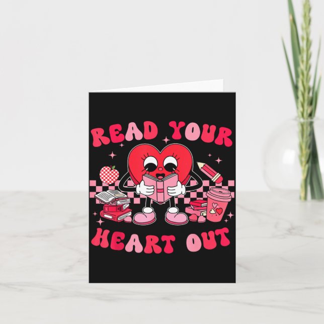 Read Your Heart Out Valentines Day Teachers Book L Card (Front)