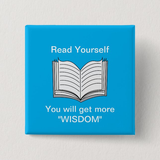 Read Yourself Inspirational Read 15 Cm Square Badge (Front)