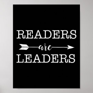 Reader Are Leaders - Uplifting Motivational Slogan Poster
