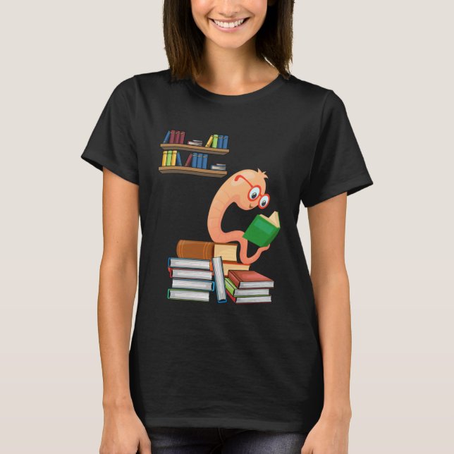 Reader Bookworm T-Shirt (Front)