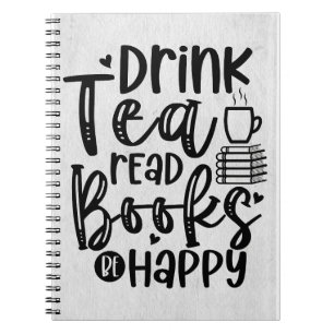 Reader Gift Drink Tea Read Books Be Happy