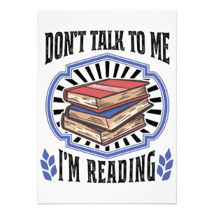 Reader Gift I Am Reading Books Photo Print