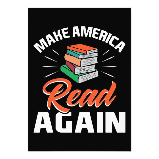 Reader Gift Make America Read Again Photo Print (Front)