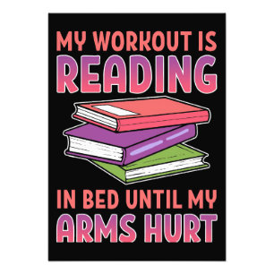 Reader Gift My Workout Is Reading In Bed Photo Print