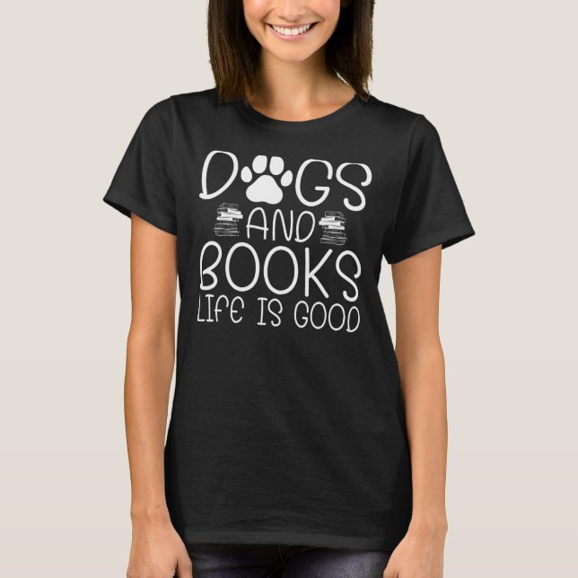 Reader Reading Book  Librarian Literature Bookworm T-Shirt (Front)