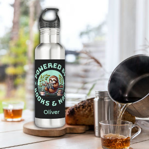 Reader Sloth. Unique Gift for Book Lover 710 Ml Water Bottle