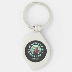 Reader Sloth. Unique Gift for Book Lover Key Ring