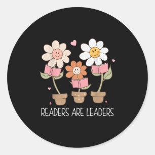 Readers Are Leaders Motivational Reading Book Quot Classic Round Sticker