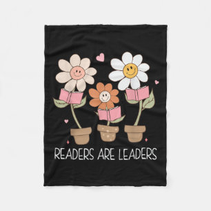 Readers Are Leaders Motivational Reading Book Quot Fleece Blanket