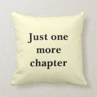 Reader's cushion, Just one more chapter, Reading