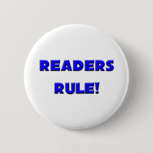 Readers Rule! 6 Cm Round Badge