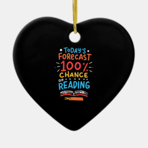 Reading - 100% Chance of Reading Ceramic Tree Decoration