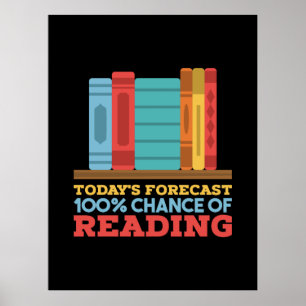 Reading - 100% Chance of Reading Poster