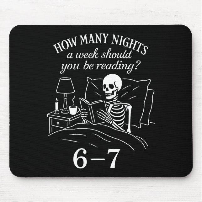Reading 67 Meme Englieacher Funny 67 Book Lover Hu Mouse Pad (Front)