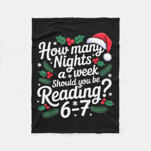 Reading 67 Meme Englieacher Funny 67 Christmas  Fleece Blanket