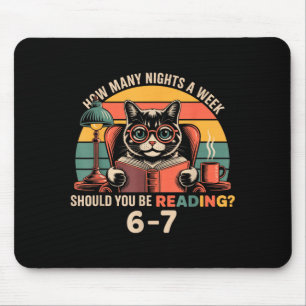 Reading 67 Meme Englieacher In Funny 67 Retro Cat  Mouse Pad