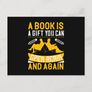 Reading - A Book Is A Gift You Can Open Postcard