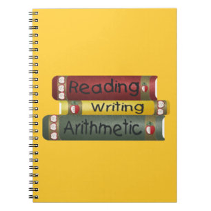 Reading and Writing and Arithmetic Spiral Notebook