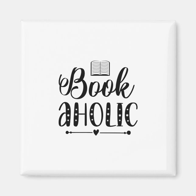 Reading Art Book Aholic Magnet (Front)