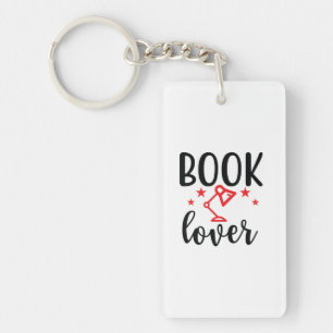 Reading Art Book Lover Key Ring