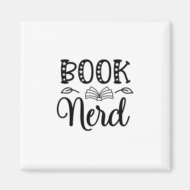 Reading Art Book Nerd Magnet (Front)