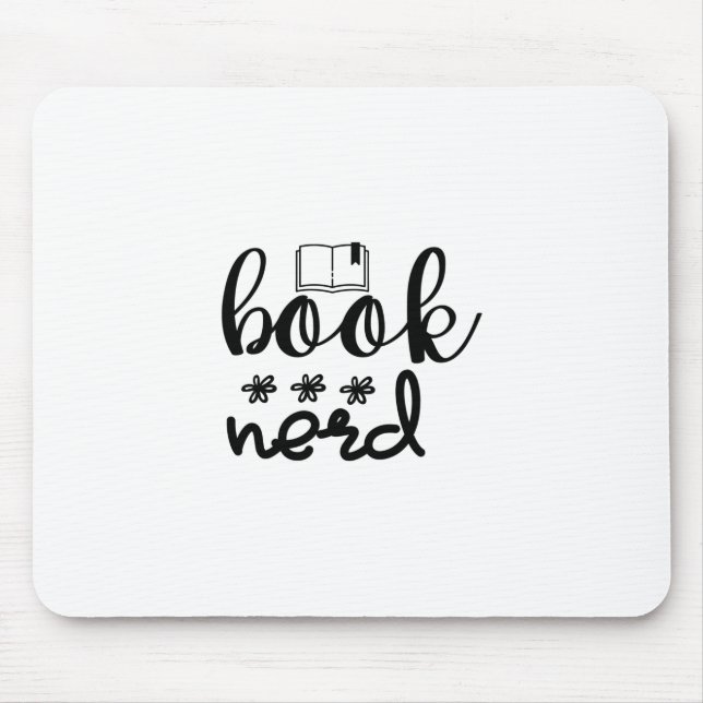 Reading Art Book Nerd Mouse Pad (Front)